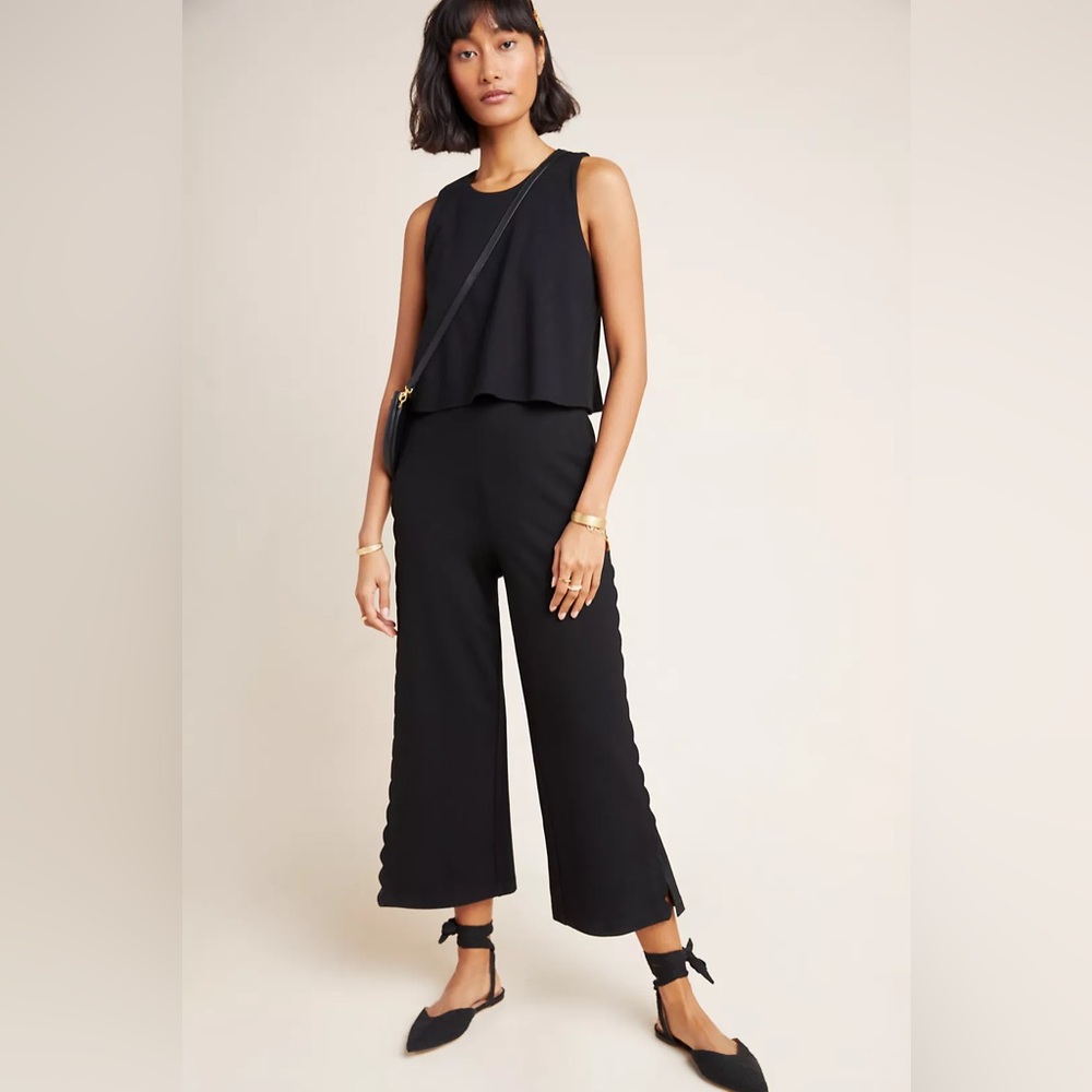 Anthropologie Freya Scallop Jumpsuit